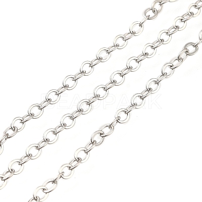 Rack Plating Brass Cable Chains CHC-M001-03P-1