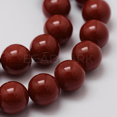 Shell Pearl Beads Strands BSHE-L026-01-10mm-1