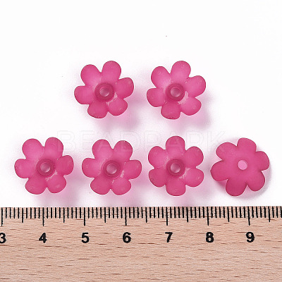 Frosted Acrylic Bead Caps MACR-S371-07A-706-1