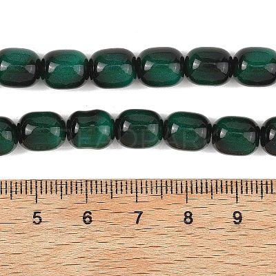 Imitation Tiger Eye Glass Beads Strands X-GLAA-H040-02C-1