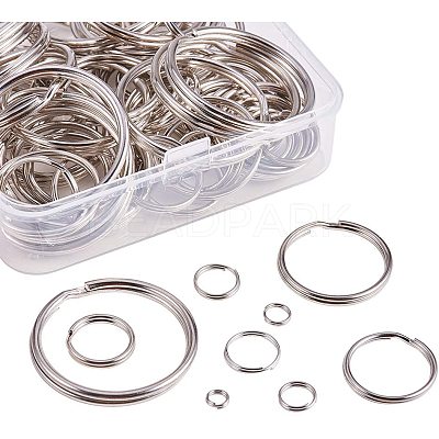 Iron Double Loops Jump Rings Split Rings and Iron Split Key Rings PH-IFIN-G079-05P-1