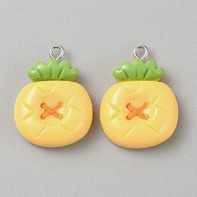 Opaque Resin Pendants CRES-CJC0011-004E-P-1