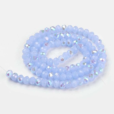 Electroplate Glass Beads Strands EGLA-A034-J3mm-L03-1