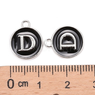 Platinum Plated Alloy Charms X-ENAM-S118-02D-P-1