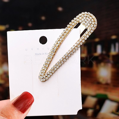 Crystal Rhinestone Snap Hair Clips for Girl PW-WGBA494-06-1