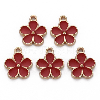 Alloy Enamel Pendants ENAM-N055-033E-NR-1