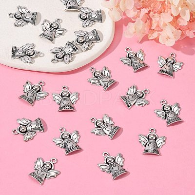 Tibetan Style Alloy Pendants TIBEB-A11978-AS-FF-1