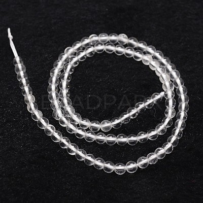 Natural Quartz Crystal Beads Strands G-D840-61-4mm-1