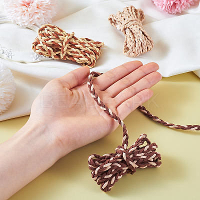 7.5 Yards 3 Colors  Braided Flat Faux Suede Cord LW-TA0001-04-1