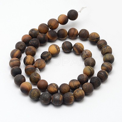Natural Tiger Eye Beads Strands G-D688-10mm-1