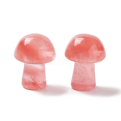 Synthetic Cherry Quartz Glass GuaSha Stone G-A205-26E-1