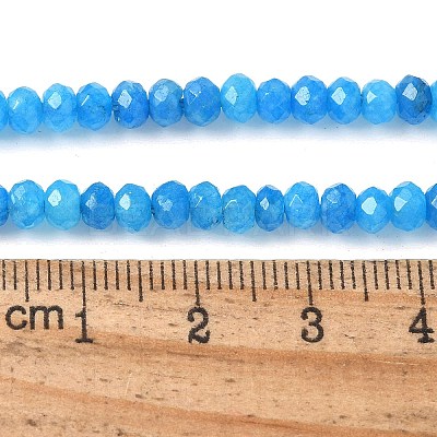 Dyed Natural Malaysia Jade Rondelle Beads Strands X-G-E316-2x4mm-58-1