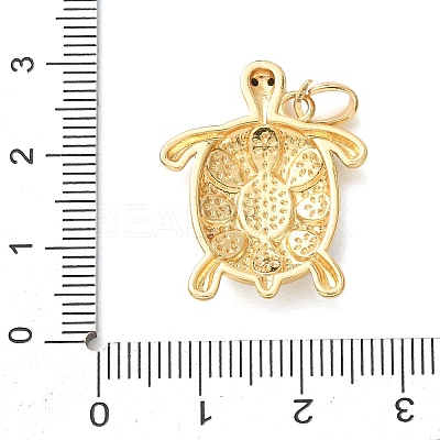 Brass Enamel Pendants KK-C264-03A-G-1