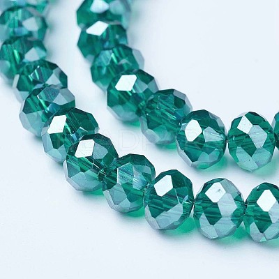 Electroplate Glass Beads Strands EGLA-A034-T2mm-A18-1