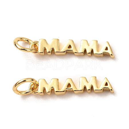 Mother's Day Brass Pendants KK-G399-25-1