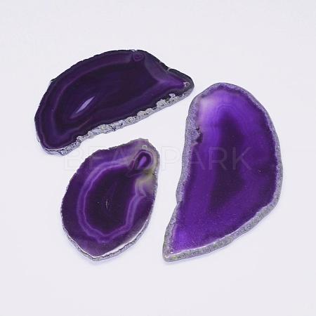 Natural Agate Pendants G-F428-A-05-1
