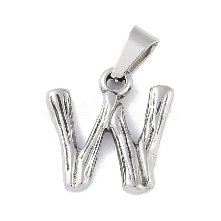 Non-Tarnish 304 Stainless Steel Pendants STAS-F235-01P-W-1