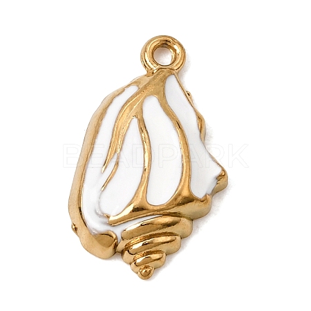 304 Stainless Steel Enamel Pendants SA-CBA7FC1-10G-02-1
