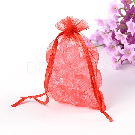 Red Color Rectangle Organza Bags for Mother's Day Bags X-OP-002-2-1