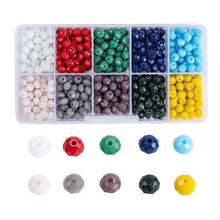 Opaque Solid Color Glass Beads EGLA-X0006-01D-6mm-1