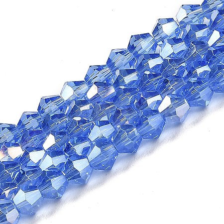 Transparent Electroplate Glass Beads Strands LS-GLAA-F029-2mm-A07-1