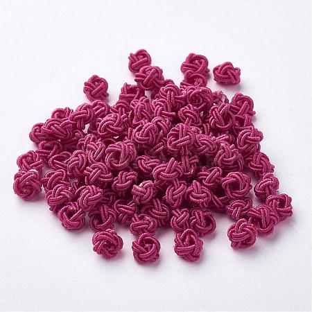 Polyester Weave Beads WOVE-N002-42-1