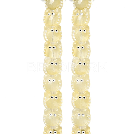 Transparent Glass Beads Strands LAMP-L078-010H-1