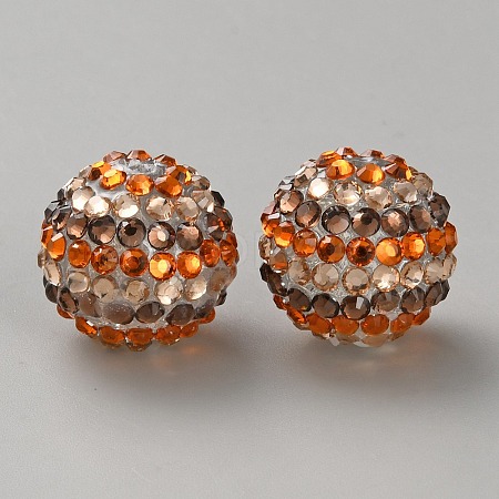 Thanksgiving Day Theme Resin Rhinestone Beads RB-WH0003-08P-1