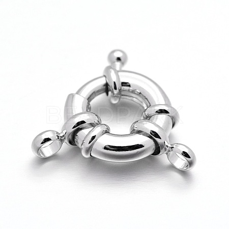 Rack Plating Brass Spring Ring Clasps KK-D399-A-P-NF-1