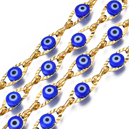 Ion Plating(IP) 304 Stainless Steel Textured Oval Cable Chains CHS-T003-33G-02-1