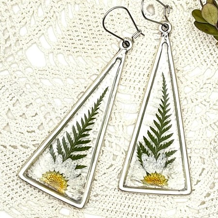 Print Alloy & Epoxy Leverback Earrings FS-WG26850-01-1