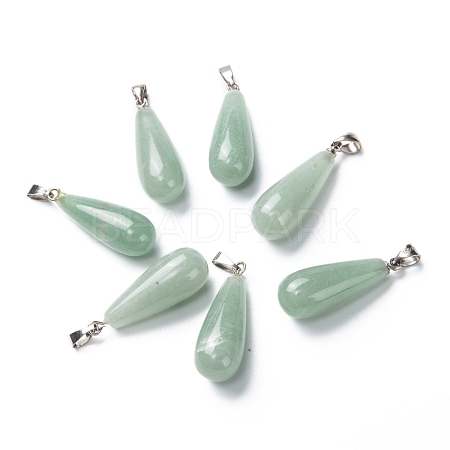 Natural Green Aventurine Pendants G-F707-10-1