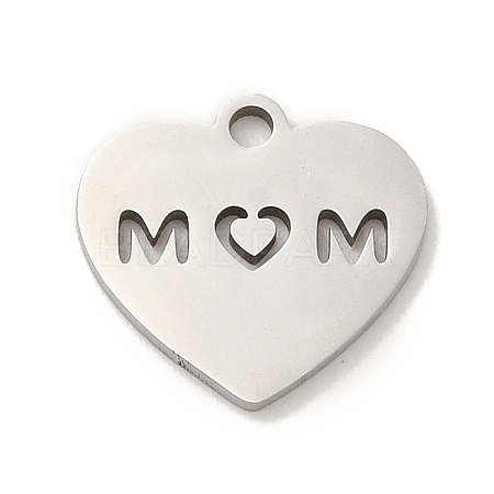 Non-Tarnish Mother's Day 201 Stainless Steel Charms STAS-E217-14P-1