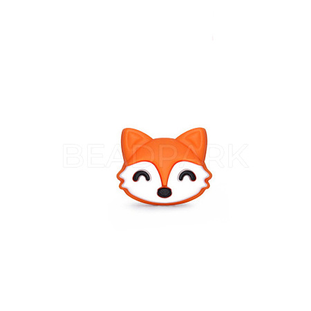 Cartoon Fox Silicone Beads FIND-SZC0014-073-1