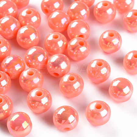 Opaque Acrylic Beads MACR-S370-D10mm-SS2109-1