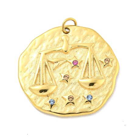 Real 18K Gold Plated PVD Vacuum Plating 304 Stainless Steel Pendants STAS-L278-003G-07-1