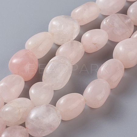 Natural Rose Quartz Beads Strands X-G-O181-13-1