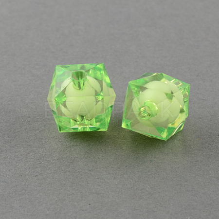 Transparent Acrylic Beads TACR-S112-10mm-16-1