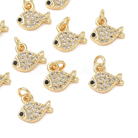 SHEGRACE Brass Micro Pave Cubic Zirconia Pendants XGRQ3D763-488G-1