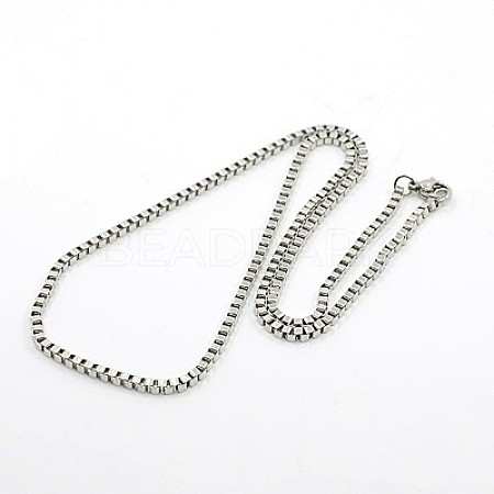 Tarnish Resistant 304 Stainless Steel Necklaces NJEW-F027-41-2.5mm-1