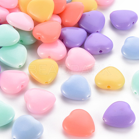 Opaque Acrylic Beads X-TACR-S154-44D-1