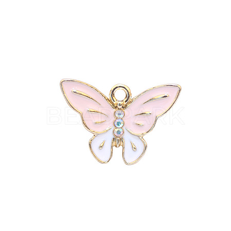 Zinc Alloy Enamel Butterfly Jewelry Pendant ENAM-TAC0007-08A-1