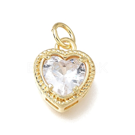 Brass Glass Pendants KK-E802-16G-E-1