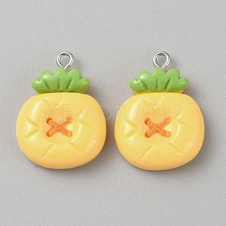 Opaque Resin Pendants CRES-CJC0011-004E-P-1