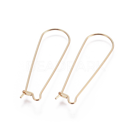 304 Stainless Steel Hoop Earring Finding X-STAS-E464-05G-1