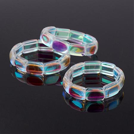 Glass Beaded Stretch Bracelets BJEW-G503-B02-1