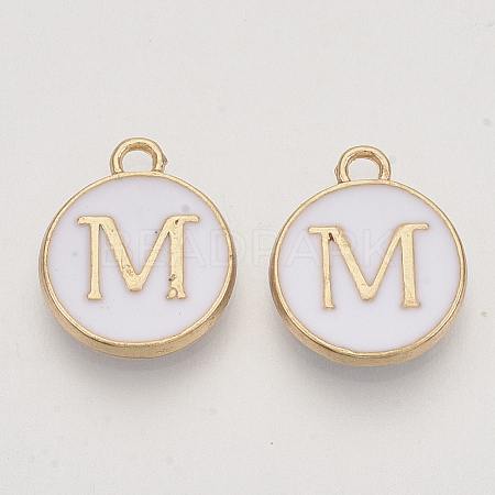 Golden Plated Alloy Charms LS-ENAM-S118-01M-1