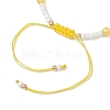 Glass Seed Bead and Resin Braided Bead Bracelets for Women BJEW-MZ00237-01-4