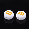 Initial Acrylic Beads OACR-E001-20B-2