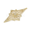 Brass Micro Pave Cubic Zirconia Pendants KK-M322-46G-2